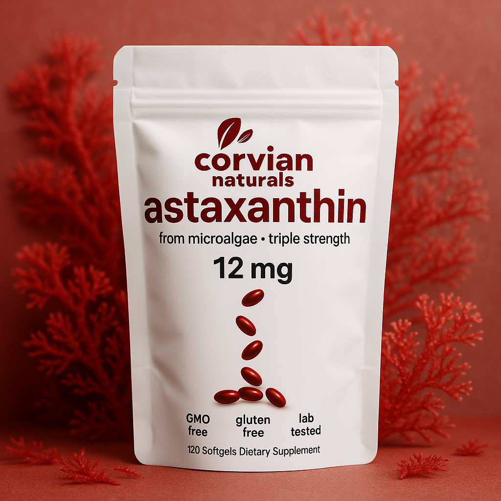 12mg Natural Astaxanthin – Powerful Antioxidant Support